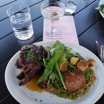 The Plimoth - Ribs and pork belly. And on top is a "filthy martini" cocktail. - Italian Near Me - Denver, Colorado The Plimoth - Ribs and pork belly. And on top is a "filthy martini" cocktail. - Italian Near Me - Denver, Colorado