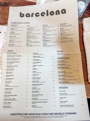 Menu photo 3 Barcelona Wine Bar Raleigh, NC