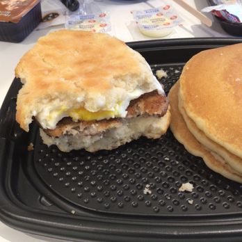 McDonald's - Sausage egg biscuit from breakfast platter - Burgers Near Me - Wind Gap, Pennsylvania McDonald's - Sausage egg biscuit from breakfast platter - Burgers Near Me - Wind Gap, Pennsylvania