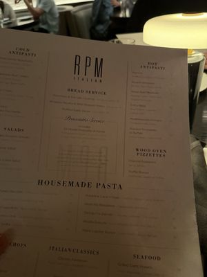 Menu photo 1 RPM Italian Chicago, IL