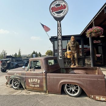 Hanks Chop Shop - Outside. Front sign - Casinos Near Me - West Yellowstone, Montana