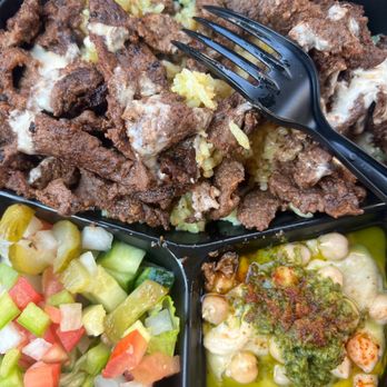 Wrap Houz - Beef shawarma plate!!!!! - Mediterranean Near Me - Palm Springs, California
