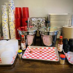 Spirit Of Texas Craft BBQ - Bbq sauce station next to drinks