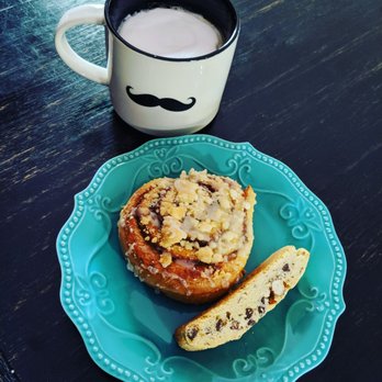 Rheinlander Bakery - Cinnamon roll streusel and chocolate hazelnut biscotti with morning cappuccino at home! - Bakeries Near Me - Arvada, Colorado Rheinlander Bakery - Cinnamon roll streusel and chocolate hazelnut biscotti with morning cappuccino at home! - Bakeries Near Me - Arvada, Colorado