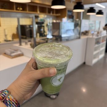Blue Hummingbird Coffee - Lavender matcha with earl grey and black sesame topping - Coffee & Tea Near Me - Irvine, California Blue Hummingbird Coffee - Lavender matcha with earl grey and black sesame topping - Coffee & Tea Near Me - Irvine, California