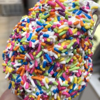 Carvel - A Carvel Vanilla Cone with Color Sprinkles... probably my favorite dessert EVER! - Ice Cream & Frozen Yogurt Near Me - Plainview, New York