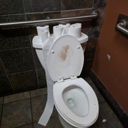 Ijji Sushi - What gross ass toilet roll would you use?? Would you sit here?