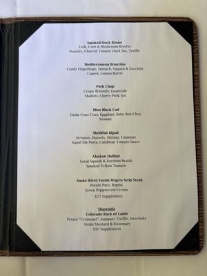 Menu photo 1 Artisanal Restaurant Banner Elk, NC