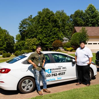 PG Builders - two men standing next to a car - Flooring Near Me - Snellville, Georgia PG Builders - two men standing next to a car - Flooring Near Me - Snellville, Georgia