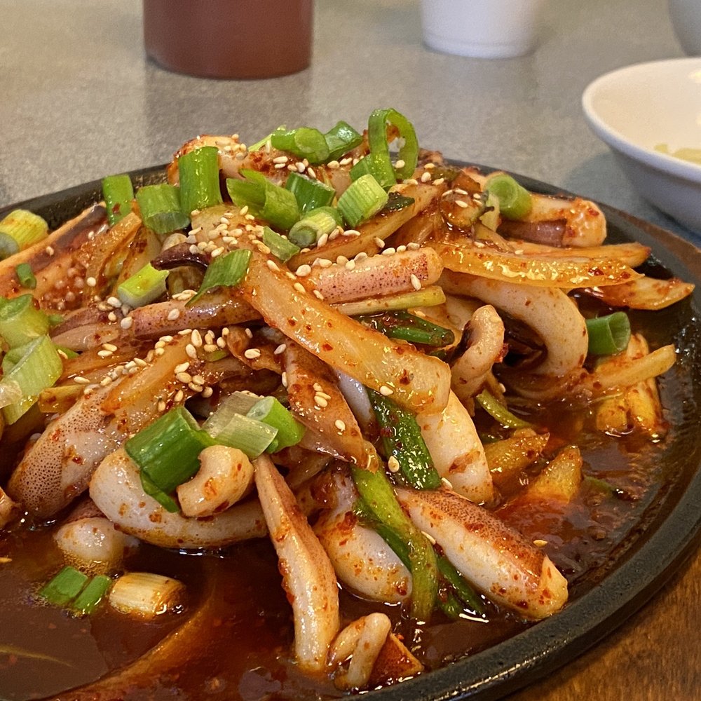 Kaya Restaurant - Stir fried squid - Korean Near Me - High Point, North Carolina