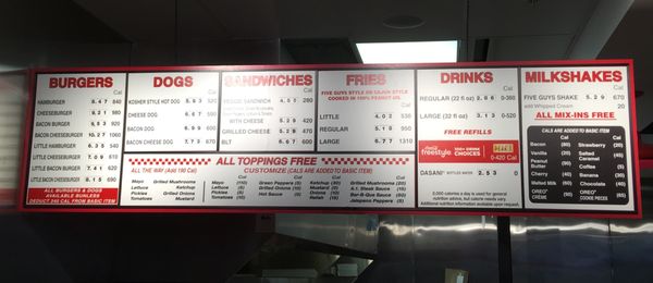 Menu photo 1 Five Guys Aurora, CO