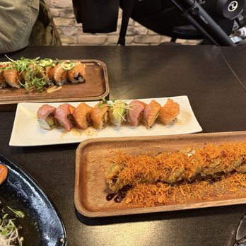 Little Katana - Las Colinas - King Kong Roll, fire roll , and  In & Out Salmon - Sushi Bars Near Me - Irving, Texas