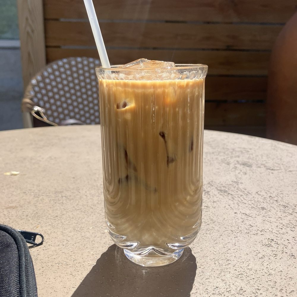 Lavender Coffee Boutique - Iced latte on the patio - Coffee & Tea Near Me - Denver, Colorado Lavender Coffee Boutique - Iced latte on the patio - Coffee & Tea Near Me - Denver, Colorado