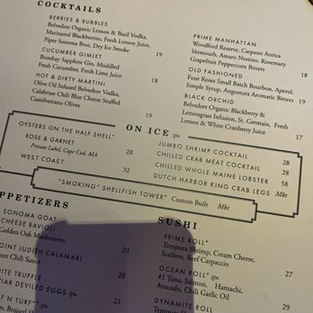 Ocean Prime - Menu - Seafood Near Me - Tampa, Florida