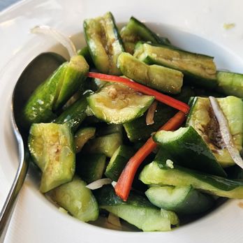 Chef Tony Dim Sum - Cucmber Salad with Garlic & Vinegar ($6.38). Not bad. - Dim Sum Near Me - Arcadia, California Chef Tony Dim Sum - Cucmber Salad with Garlic & Vinegar ($6.38). Not bad. - Dim Sum Near Me - Arcadia, California