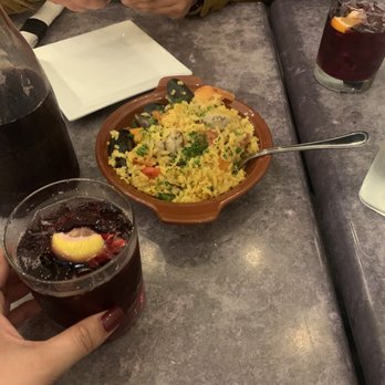 Mochuelo - House Sangria (For 2) and Seafood Paella - Tapas/Small Plates Near Me - Fresno, California Mochuelo - House Sangria (For 2) and Seafood Paella - Tapas/Small Plates Near Me - Fresno, California
