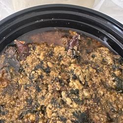 Kina’s Afro Caribbean Foods - Fufu on top & egusi