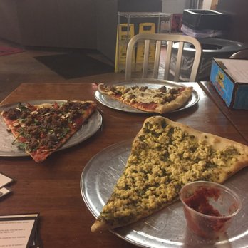 Classic Slice - Curry, Mediterranean, and pesto vegan slices. Breadsticks not pictured. - Pizza Near Me - Milwaukee, Wisconsin Classic Slice - Curry, Mediterranean, and pesto vegan slices. Breadsticks not pictured. - Pizza Near Me - Milwaukee, Wisconsin