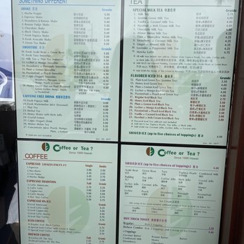 Coffee or Tea? - Menu - Bubble Tea Near Me - Aiea, Hawaii Coffee or Tea? - Menu - Bubble Tea Near Me - Aiea, Hawaii