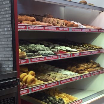 Dandee Donut Factory - Just half of the selection of donuts- another full case was to the right, - Donuts Near Me - Pompano Beach, Florida Dandee Donut Factory - Just half of the selection of donuts- another full case was to the right, - Donuts Near Me - Pompano Beach, Florida