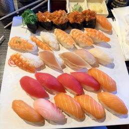 Salmon, tuna, shrimp, Spicy Tuna Salmon, tuna, shrimp, Spicy Tuna