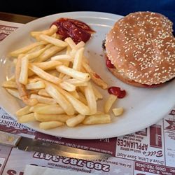 Mr. Wahoo's - Cheeseburger and frys