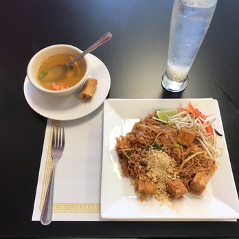 Thai Recipes Restaurant - Oh yeah! Tom Yum soup, a spring roll, Tofu Pad Thai, and tasty coconut water! Heavenly!!! - Thai Near Me - Indianapolis, Indiana Thai Recipes Restaurant - Oh yeah! Tom Yum soup, a spring roll, Tofu Pad Thai, and tasty coconut water! Heavenly!!! - Thai Near Me - Indianapolis, Indiana