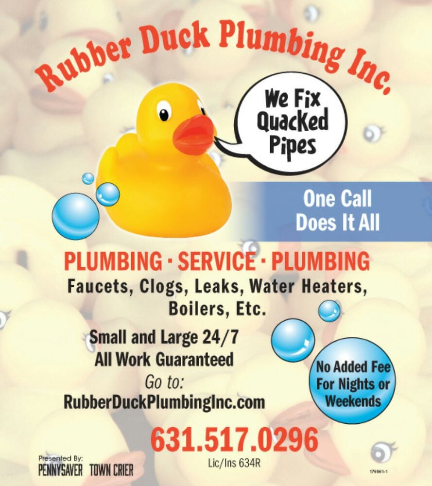 Slide of Rubber Duck Plumbing