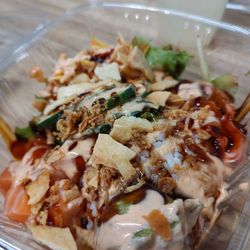 Built my own bowl...it's all about the sauce:)