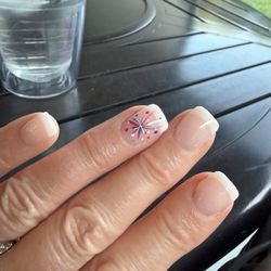 4th of July fireworks nails