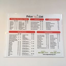 Price list Price list