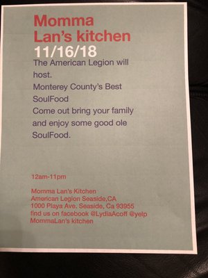Menu photo 3 Momma Lan's KItchen Seaside, CA