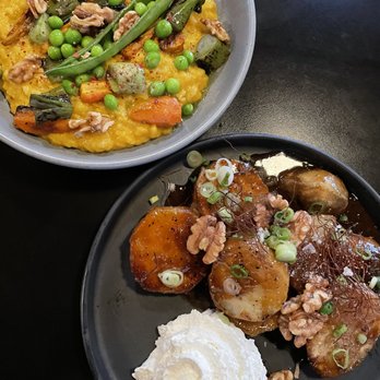 ANJU - juk (top), honey butter goguma (bottom) - Korean Near Me - Washington, DC, District of Columbia