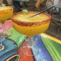 Frozen mango margarita so good! Frozen mango margarita so good!