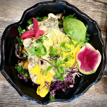 Yaz's Table - Grand bowl (Egg requested over hard. Usually cooked differently) - Breakfast & Brunch Near Me - Abington, Massachusetts Yaz's Table - Grand bowl (Egg requested over hard. Usually cooked differently) - Breakfast & Brunch Near Me - Abington, Massachusetts