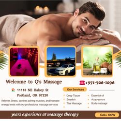 Q's Massage - Whether you're a professional athlete or you just work out a few times a week, sports massage can help you improve your perfo...
