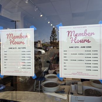 Clay Play & Arts - Member hours - Paint-Your-Own Pottery Near Me - Northridge, California Clay Play & Arts - Member hours - Paint-Your-Own Pottery Near Me - Northridge, California