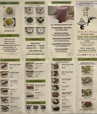 Menu photo 3 Green Street Café Pasadena, CA Menu photo 3 Green Street Café Pasadena, CA