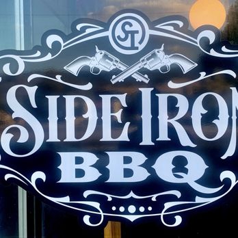 Side Iron Bbq - Sign at the main entrance - Barbeque Near Me - Susanville, California