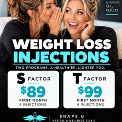 Shape U Medical And Wellness Clinic - Lowest Weight Loss Injections in the Valley. Don't know where to start. Make an appointment with us today!