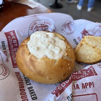 West Coast Sourdough - Clam Chowder Bread Bowl - Sandwiches Near Me - Irvine, California West Coast Sourdough - Clam Chowder Bread Bowl - Sandwiches Near Me - Irvine, California