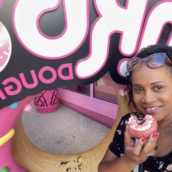 Pinkbox Doughnuts - Enjoying my pretty in pink doughnut - Donuts Near Me - North Las Vegas, Nevada Pinkbox Doughnuts - Enjoying my pretty in pink doughnut - Donuts Near Me - North Las Vegas, Nevada
