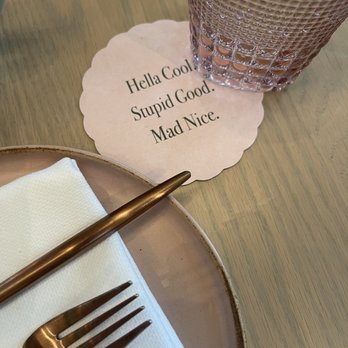Mad Nice - Table Setting - Italian Near Me - Detroit, Michigan Mad Nice - Table Setting - Italian Near Me - Detroit, Michigan