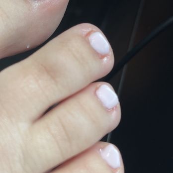 Happiness Nails - Badly shaped nails and she put 6 coats of polish on. Not neatly done. - Nail Salons Near Me - Pomona, California Happiness Nails - Badly shaped nails and she put 6 coats of polish on. Not neatly done. - Nail Salons Near Me - Pomona, California
