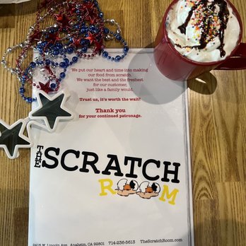 The Scratch Room - Hot chocolate on 4th of July 07.04.22 - Breakfast & Brunch Near Me - Anaheim, California The Scratch Room - Hot chocolate on 4th of July 07.04.22 - Breakfast & Brunch Near Me - Anaheim, California