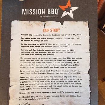 Mission BBQ - Great Mission Statement! - Barbeque Near Me - Greenbelt, Maryland Mission BBQ - Great Mission Statement! - Barbeque Near Me - Greenbelt, Maryland
