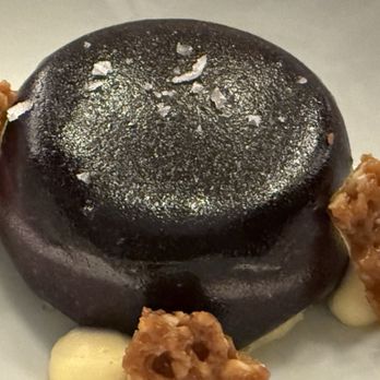 La Belle Helene - ENTREMETS AUX MYRTILLES - French Near Me - Charlotte, North Carolina