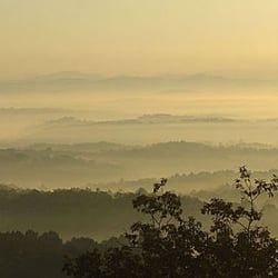 A Blue Ridge Vacation - Beautiful views of the mountains, woods, lakes and streams all year long can be found by our cabins in Blue Ridge Georgia.