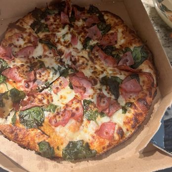 Domino's Pizza - Burnt spinach and ham pizza - Pizza Near Me - Jarrell, Texas
