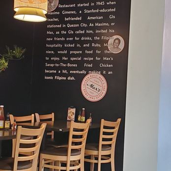 Max's Restaurant - Their story wall - Filipino Near Me - Bakersfield, California